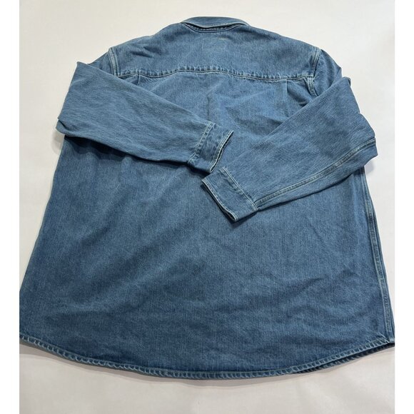 HIP-WARE Heritage Top in Deep Blue Indigo Denim - Picture 3 of 4